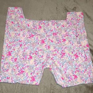 PINK Floral 7/8 Pocket Leggings